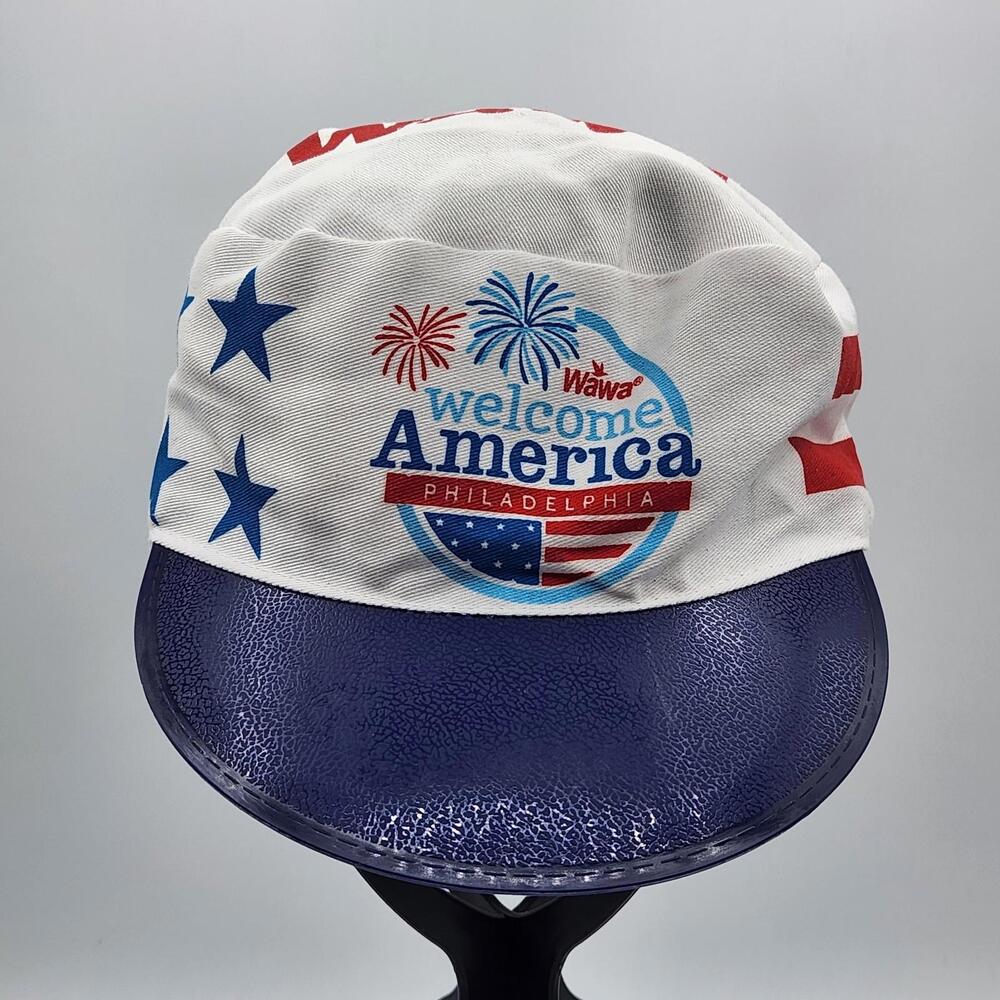 Wawa Welcome America Philadelphia Vintage Stars & Stripes Elastic Back Hat Cap